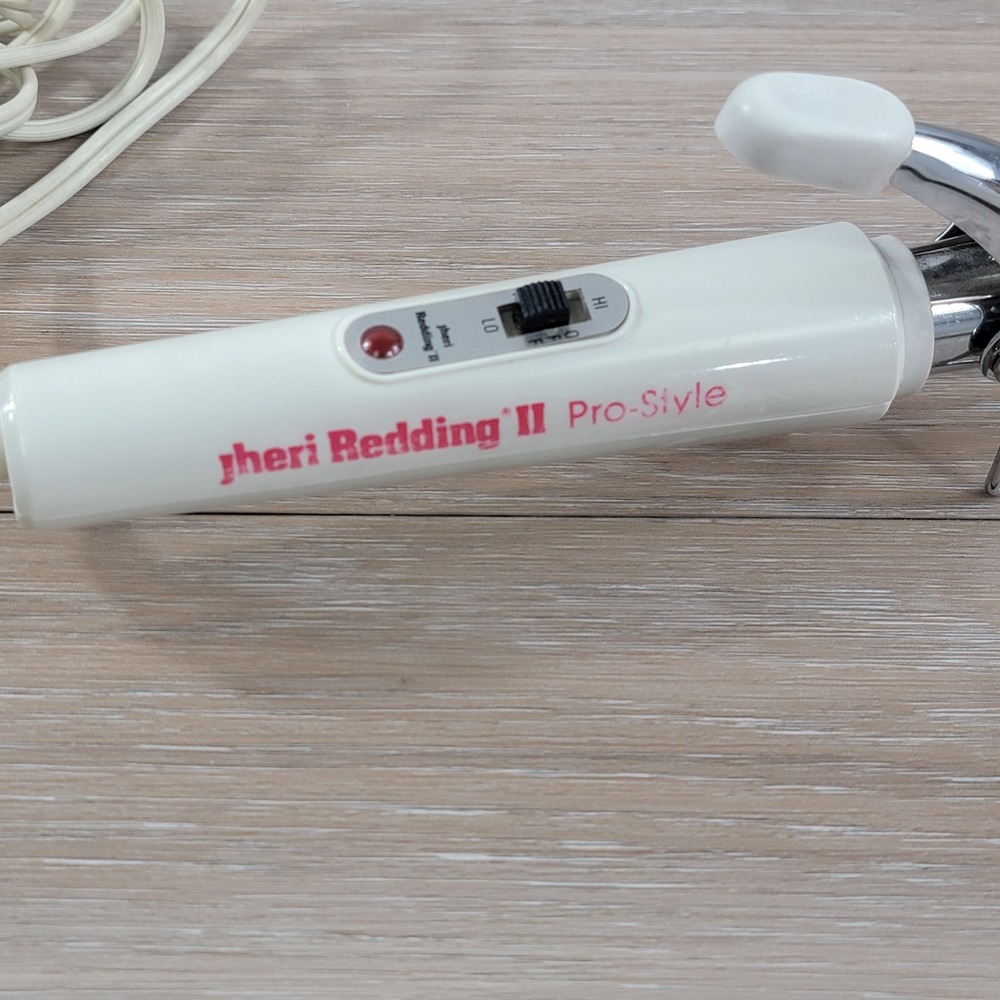 Jheri Redding II Pro-Style 3/4 Inch Curling Iron White Silver JRK2765BC Vintage